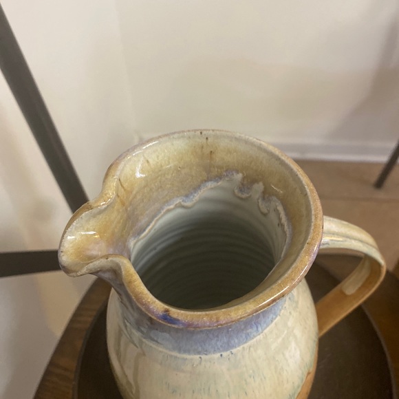 Artisan Art Pottery Pitcher - Picture 3 of 5